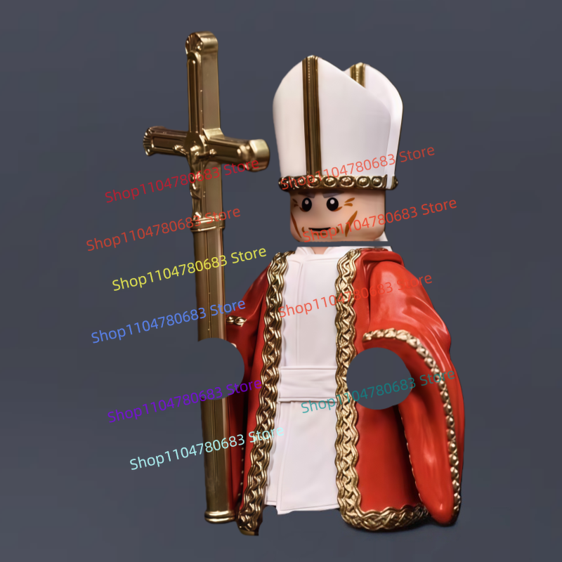 Vintage Cartoon Collectible - Blocs de construction MOC Vintage Pope