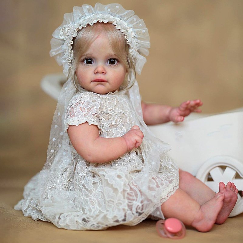 Vintage Collectible Baby Dolls - Poupée Bébé Fille Réaliste de 22