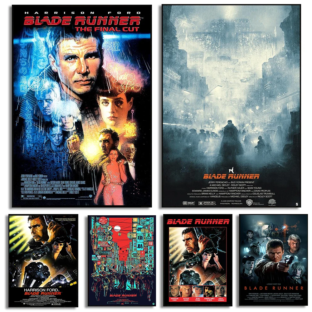 Vintage Cartoon Collectible - Affiche de film classique Blade Runner