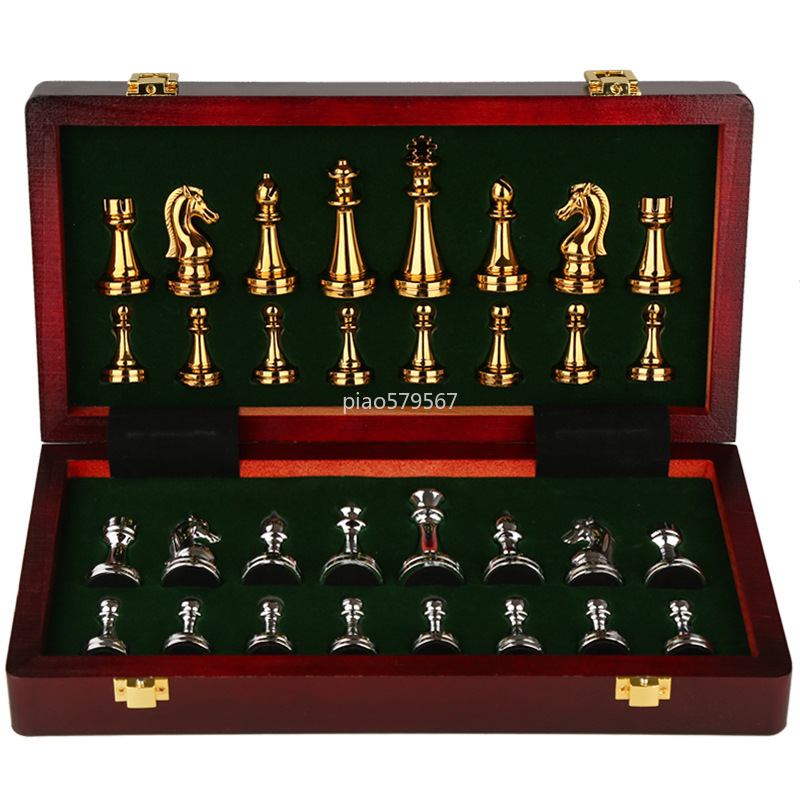 Vintage Collectible Board Games - Jeu d'échecs de luxe en bois
