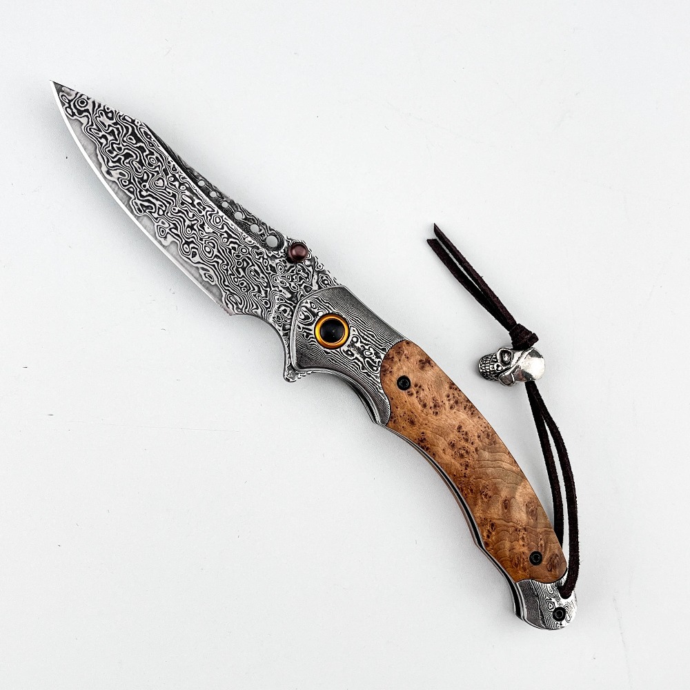 Couteau pliant à motif Damas h - Vintage Collectible Knives avis et prix