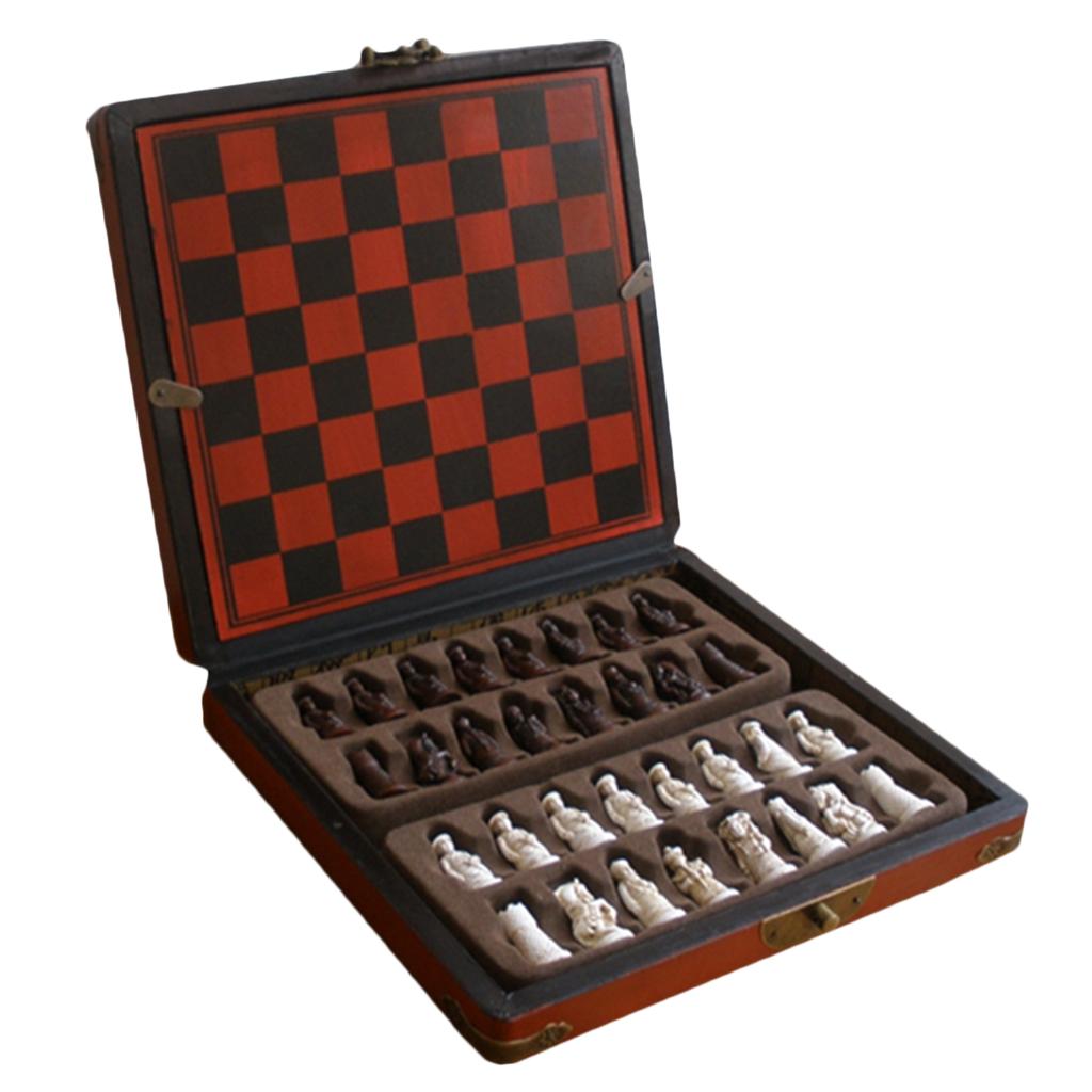 Jeu d'échecs chinois en bois,  - Vintage Collectible Board Games avis et prix
