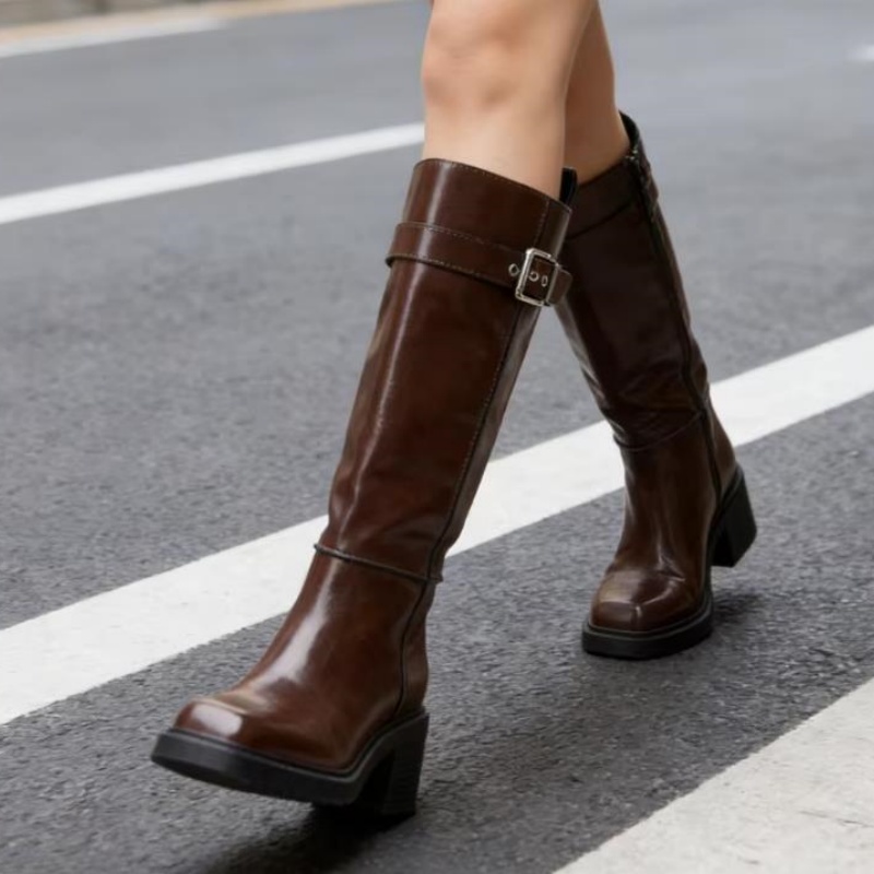 Bottes marron style britanniqu - Vintage Zipper avis et prix