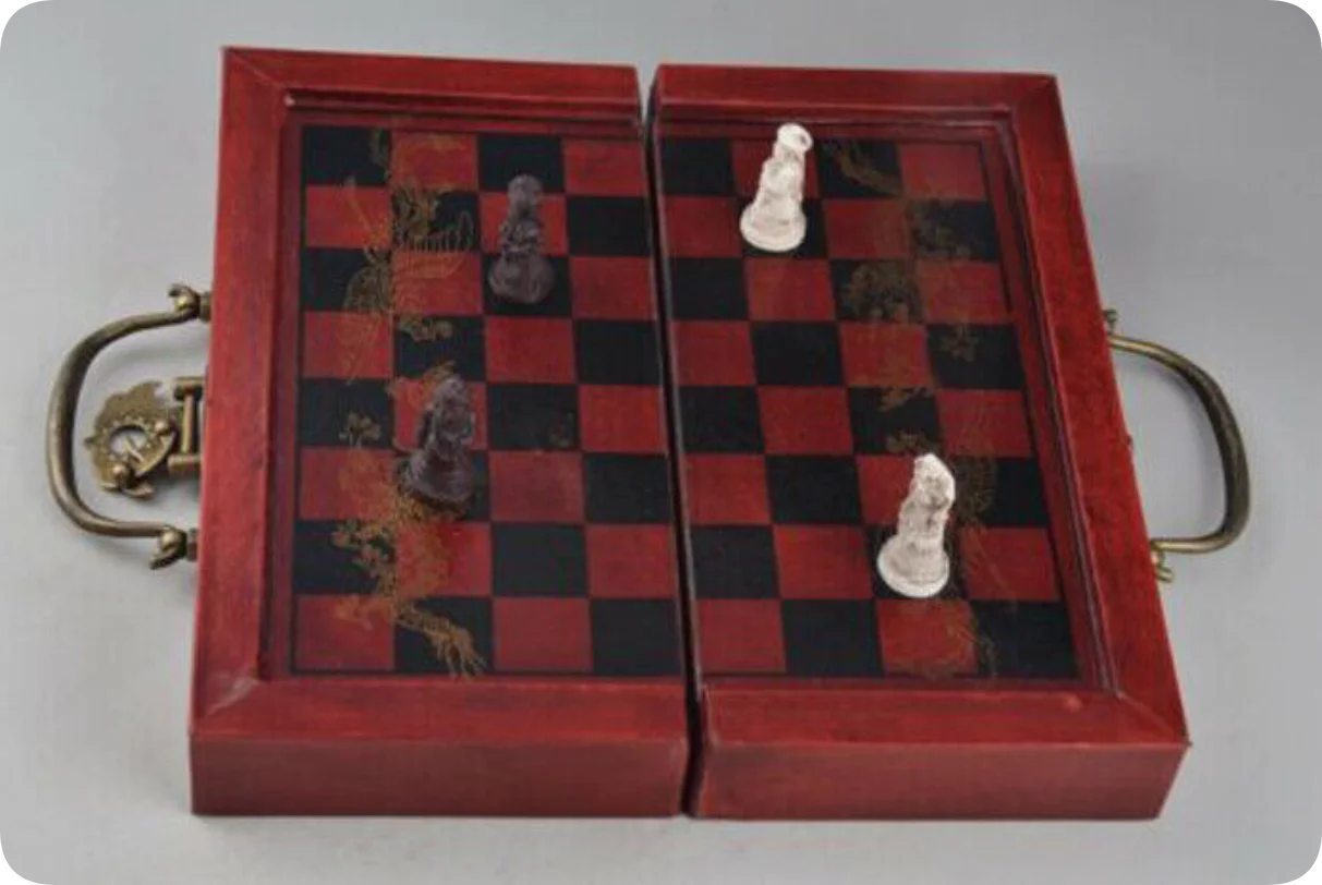 Jeu d'échecs Vintage pliable,  - Vintage Collectible Board Games avis et prix