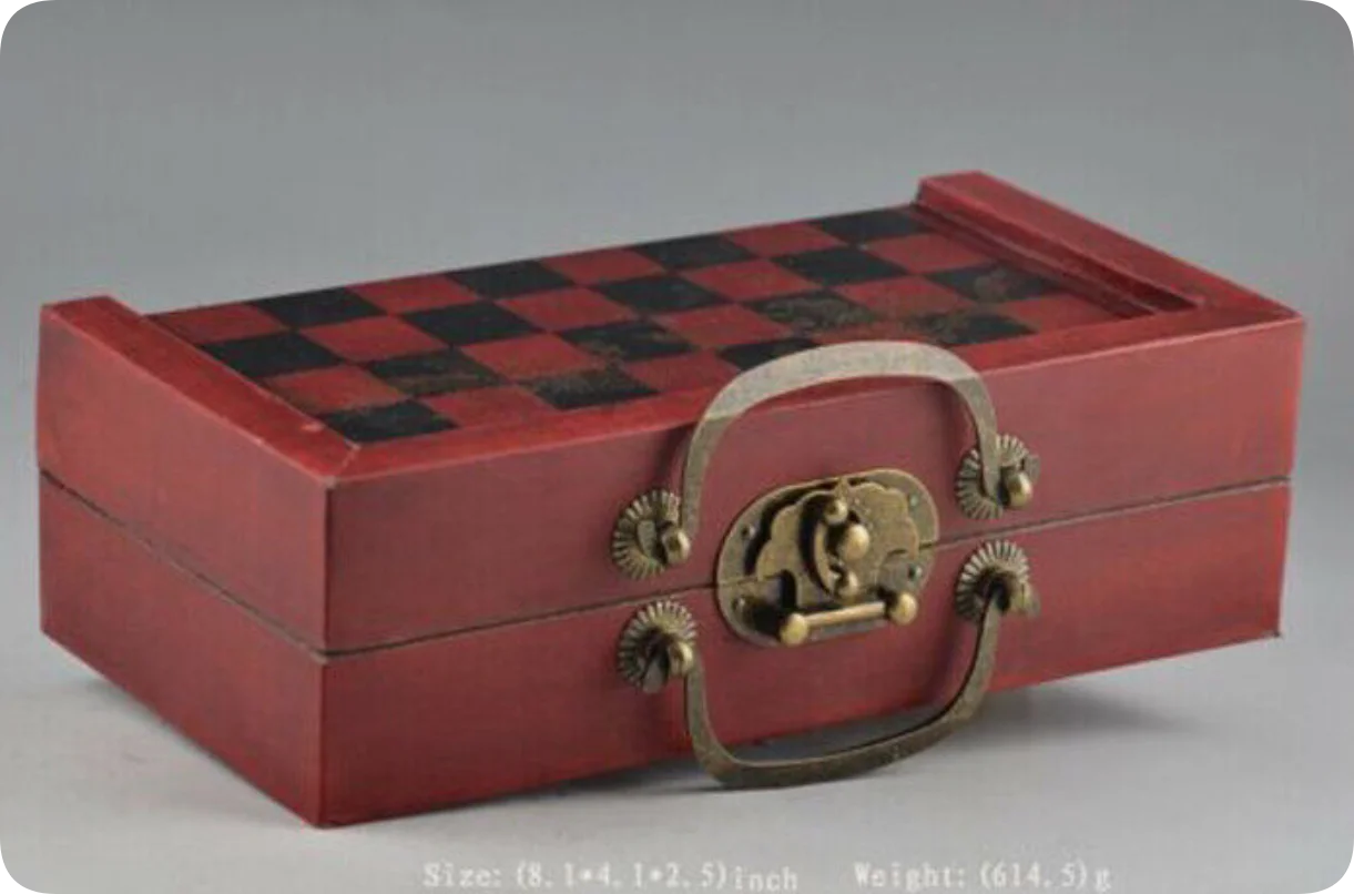 Jeu d'échecs Vintage pliable,  - Vintage Collectible Board Games avis et prix