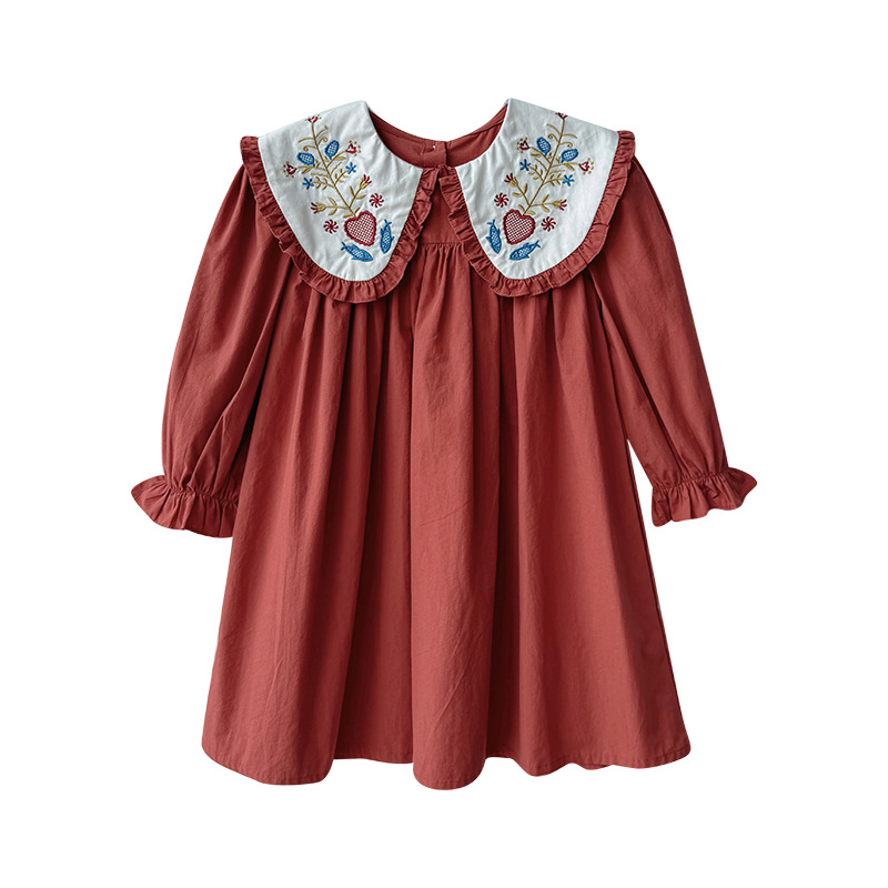 Robe brodée à col Claudine et  - Vintage Collectible Baby Dolls avis et prix